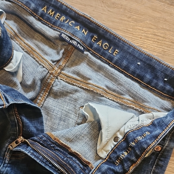 Men's AE Original Straight Jeans 36x34 - Picture 2 of 6